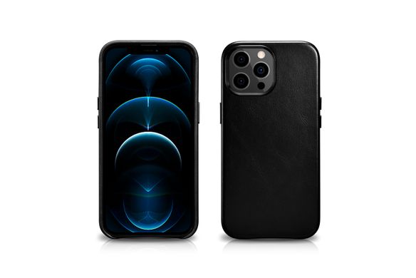 Leather Case iCarer для iPhone 13 Pro - Black