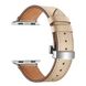 Шкіряний ремінець із застібкою-метеликом для Apple Watch 45/44/42 mm Beige фото 4