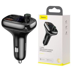 BASEUS T Type Wireless MP3 Car Charger (PPS Quick Charger) S-13