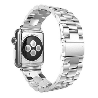 3-Bead Metal Band for Apple Watch 41/40/38 mm Silver