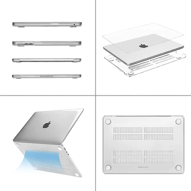 Чохол накладка Hard Shell Case для Macbook Air 15" Прозорий