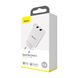Сетевое зарядное устройство Baseus Speed Mini Dual U Charger 10.5W (EU) (CCFS-R02) - White фото 2