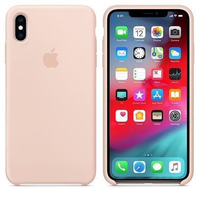 Silicone Case iPhone XS - Pink Sand