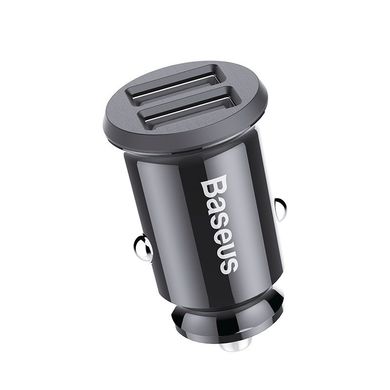Автомобильное зарядное устройство Baseus Grain Car Charger 3.1A dual-USB Black