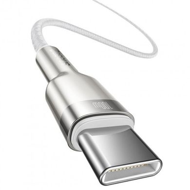 Кабель для MacBook Baseus Cafule Series Metal Data Cable Type-C to Type-C 100W 2m White