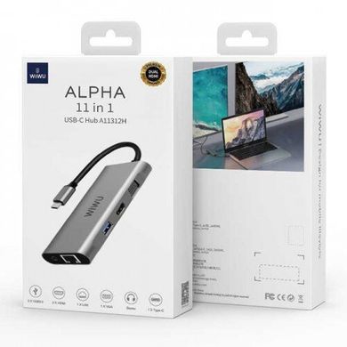 USB-C Хаб WIWU Alpha 11 в 1 (A11312H)