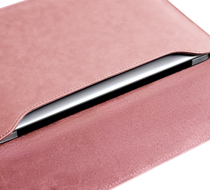 Замшевий чохол-папка Zamax Suede Case для MacBook Pro 14.2" Pink