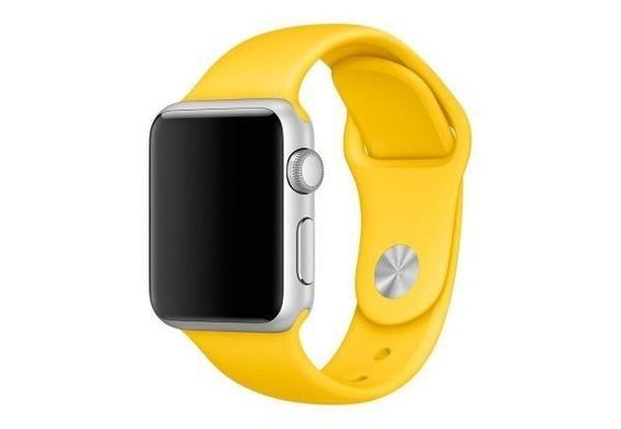 Ремешок для Apple Watch 42 / 44 / 45 mm Yellow Sport Band - S/M & M/L