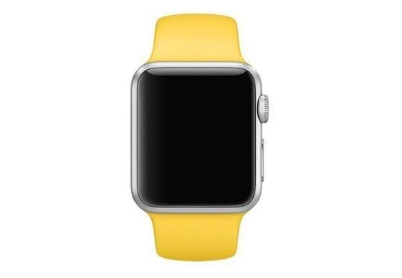 Ремешок для Apple Watch 42 / 44 / 45 mm Yellow Sport Band - S/M & M/L