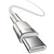 Кабель для MacBook Baseus Cafule Series Metal Data Cable Type-C to Type-C 100W 2m White фото 2