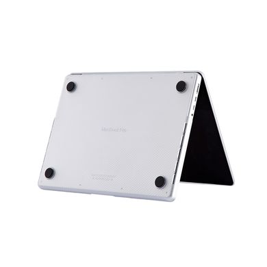Чохол-накладка для MacBook Pro 16.2" ZM Carbon style White