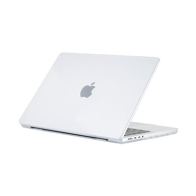 Чехол-накладка для MacBook Pro 16.2" ZM Carbon style White