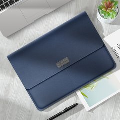 Чохол папка для MacBook Pro 14.2" | Air 13.6" Zamax MacKeeper Leather Sleeve - Blue