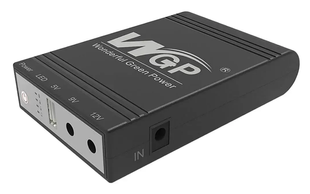 Джерело безперебійного живлення для роутера WGP Mini UPS 10400 мА&middot;год, USB 5 В / DC 9 В / 12 В, Black