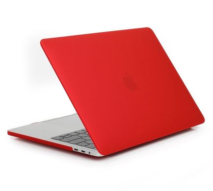 Чехол накладка Matte Hard Shell Case для Macbook Pro 13.3" 2016-2020 Soft Touch Red