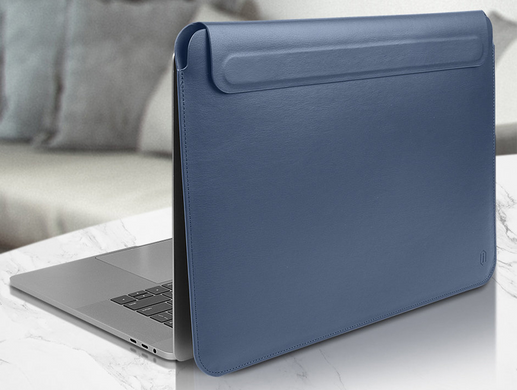 Чехол папка WIWU Skin Pro II PU Leather Sleeve для MacBook Air 15" 2023 Blue