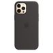 Silicone Case for iPhone 12 Pro Max - Black фото 1