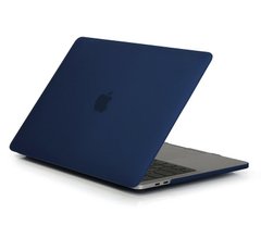 Чехол накладка Matte Hard Shell Case для Macbook Pro 13.3" 2016-2020 Soft Touch Navy blue