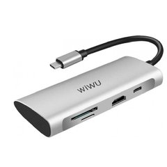 WiWU Alpha A731HP 7 in 1 USB Type-C Adapter