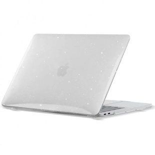 Чехол накладка Hard Shell Case Sky Star Glitter Clear для Macbook NEO 2026 Прозрачный с блестками
