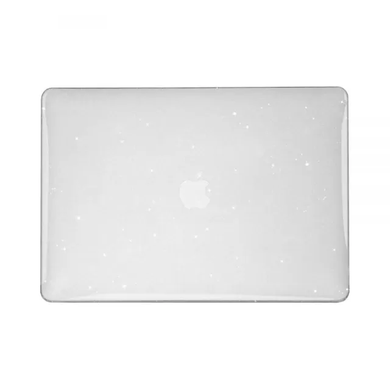 Чехол накладка Hard Shell Case Sky Star Glitter Clear для Macbook NEO 2026 Прозрачный с блестками