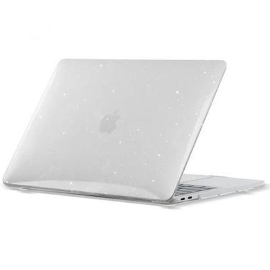 Чехол накладка Hard Shell Case Sky Star Glitter Clear для Macbook NEO 2026 Прозрачный с блестками