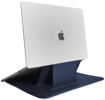 Чехол папка WIWU Skin Pro Slim Stand для MacBook Air 13 (2018-20)/Pro 13 (2016-20) Blue