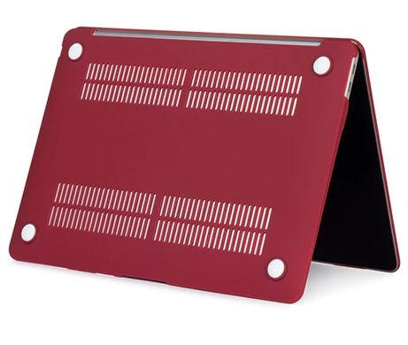Чехол накладка Hard Shell Case for MacBook Pro 14.2" (2021, 2023) Soft Touch Wine Red
