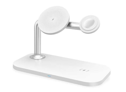 Wireless MagCharge Stantion ZM 3 in 1 - White