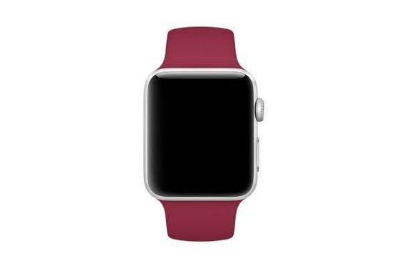 Ремінець для Apple Watch 42 / 44 / 45 mm Rose Red Sport Band - S/M & M/L