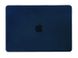 Чехол накладка Matte Hard Shell Case для Macbook Pro 13.3" 2016-2020 Soft Touch Navy blue фото 4