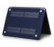 Чехол накладка Matte Hard Shell Case для Macbook Pro 13.3" 2016-2020 Soft Touch Navy blue фото 3