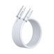 Кабель USB-C &mdash; USB-C 240W Mcdodo Cab Luma Air, тонкі конектори, 1,8 м, білий &mdash; CA-7083 фото 2