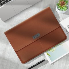 Чохол папка для MacBook Pro 14.2" | Air 13.6" Zamax MacKeeper Leather Sleeve - Brown