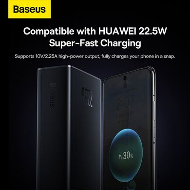 Baseus Star-Lord Digital Display Fast Charge Power Bank 22.5W (30,000 mAh) Black