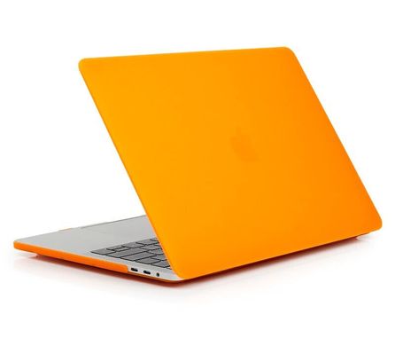 Чехол накладка Matte Hard Shell Case для Macbook Pro 16'' (2019) Soft Touch Orange