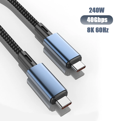Cable for MacBook Thunderbolt 4 - 40Gbps, 240W, 8K, 60Hz, 30cm