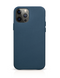 Чехол кожаный iCarer для iPhone 12 Pro Max - Blue фото 1