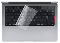 Силиконовая накладка на клавиатуру MacBook Pro 14" (A2442) /Pro 16" (A2485) 2021 Прозрачная US