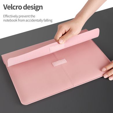 Чохол папка для MacBook Pro 14.2" | Air 13.6" Zamax MacKeeper Leather Sleeve - Pink