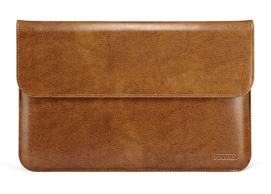 Чохол папка iCarer Genuine Leather Sleeve for MacBook Air М2 13.6" Brown