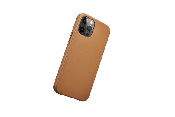 Чехол кожаный iCarer для iPhone 12 Pro Max - Brown