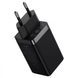 Мережевий зарядний пристрій Baseus GaN5 Pro Fast Charger 65W (2 Type-C + USB) + кабель Type-C to Type-C 100W (1m) &mdash; Білий фото 2