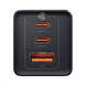 Мережевий зарядний пристрій Baseus GaN5 Pro Fast Charger 65W (2 Type-C + USB) + кабель Type-C to Type-C 100W (1m) &mdash; Білий фото 6