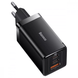 Мережевий зарядний пристрій Baseus GaN5 Pro Fast Charger 65W (2 Type-C + USB) + кабель Type-C to Type-C 100W (1m) &mdash; Білий фото 3