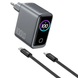 Мережевий зарядний пристрій WIWU Voyager 100W GaN Charger Combo (CHG300) + кабель Type-C to Type-C (1.5m) фото 3