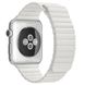 Ремінець для Apple Watch 45/44/42 mm Leather Loop White