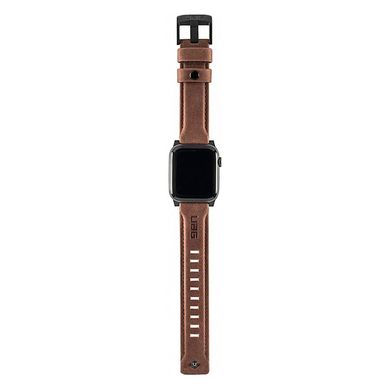 UAG Leather Strap for Apple Watch 45/44/42 Brown