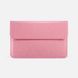 Чохол папка iCarer Genuine Leather Sleeve for MacBook Air М2 13.6" Pink фото 2