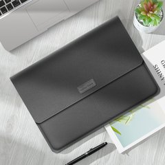 Чехол папка для MacBook Pro | Air 13 Zamax MacKeeper Leather Sleeve - Grey